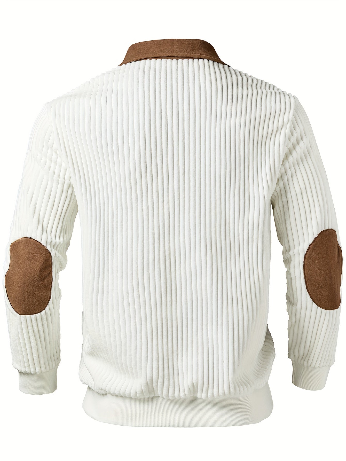 Men’s Full-Zip Winter Sweater – Thick Knit Stand Collar Pullover