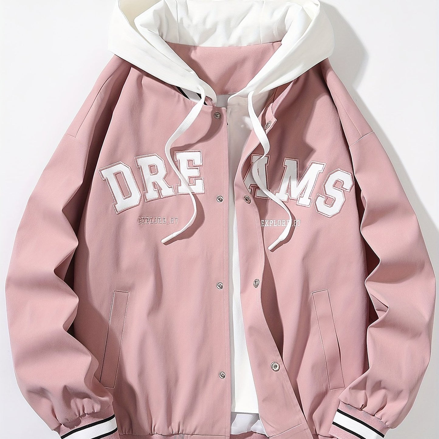 Loom & Soul Men’s  “DREAMS” Hooded Jacket – Loose Streetwear Coat