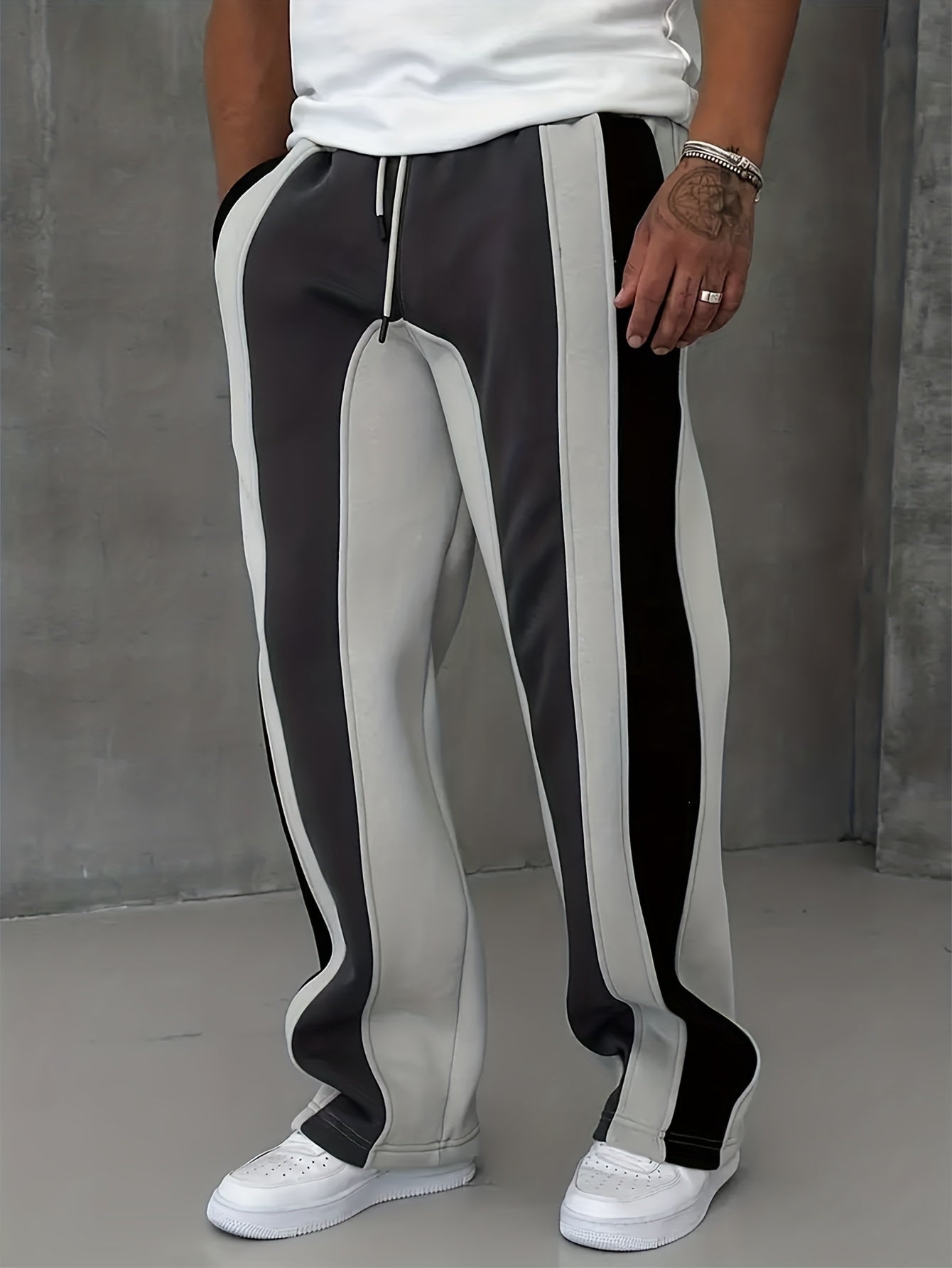 Pantalon cargo urbain à cordon de serrage pour homme – Coupe décontractée sport utilitaire