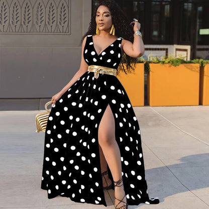 Sexy Split Maxi Party Dress – Elegant Club & Evening Dress for Women