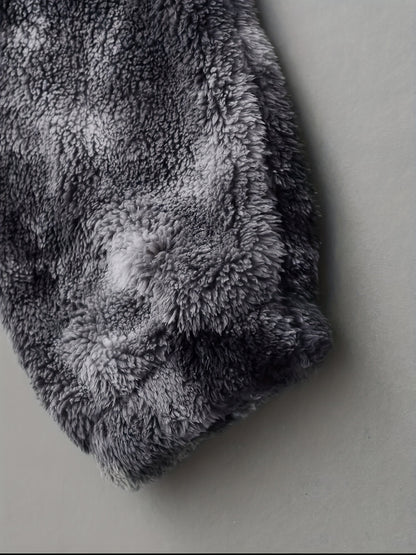 Loom & Soul Men’s Tie-Dye Fleece Jacket – Soft Plush Warm Hooded Outerwear