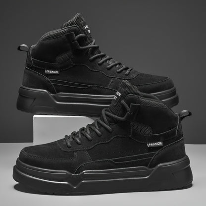 Baskets montantes homme – Chaussures de sport urbaines à lacets
