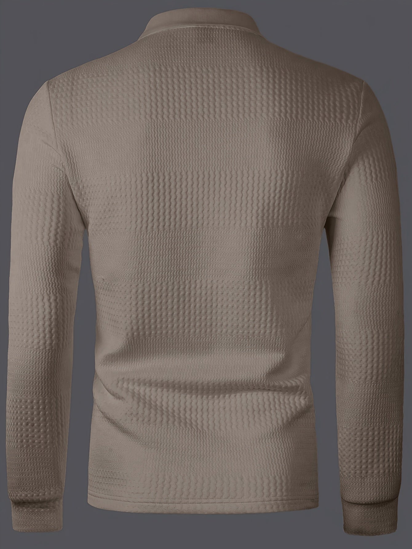 Men’s Summer Jacquard Lapel Shirt – Slim Fit Short Sleeve Polo