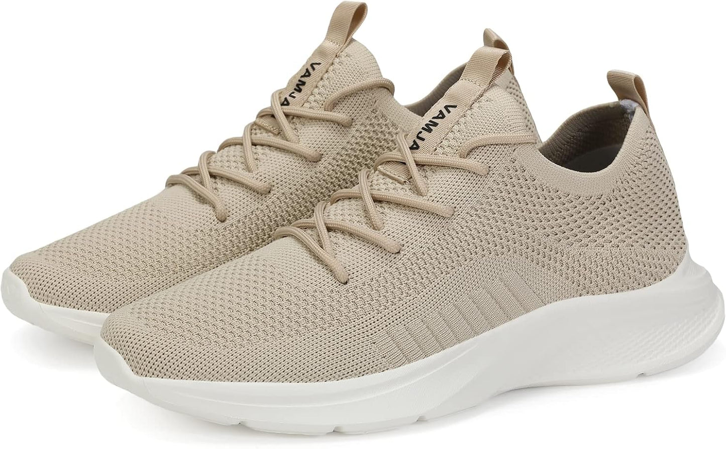 Men'S Running Shoes Fashion Sneakers Lightweight Breathable Flying Knitting Lace up Mesh Walking Shoes Workout Casual Sports Shoes