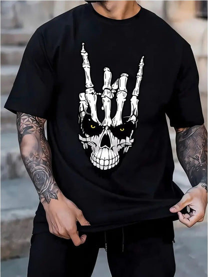 T-shirt rétro en coton pour homme – Tee-shirt décontracté à manches courtes