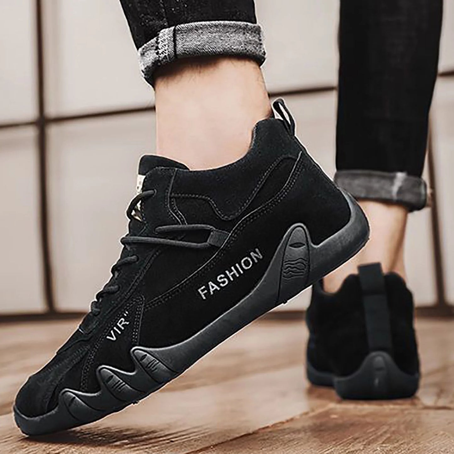 Mens White Shoes Lace up Extra Wide Dress Shoes for Men Sports Shoes for Men Popular Labor Work Shoes Wear High Top Board Shoes Casual Leisure Shoes Mens Leather Casual Shoes Size 10