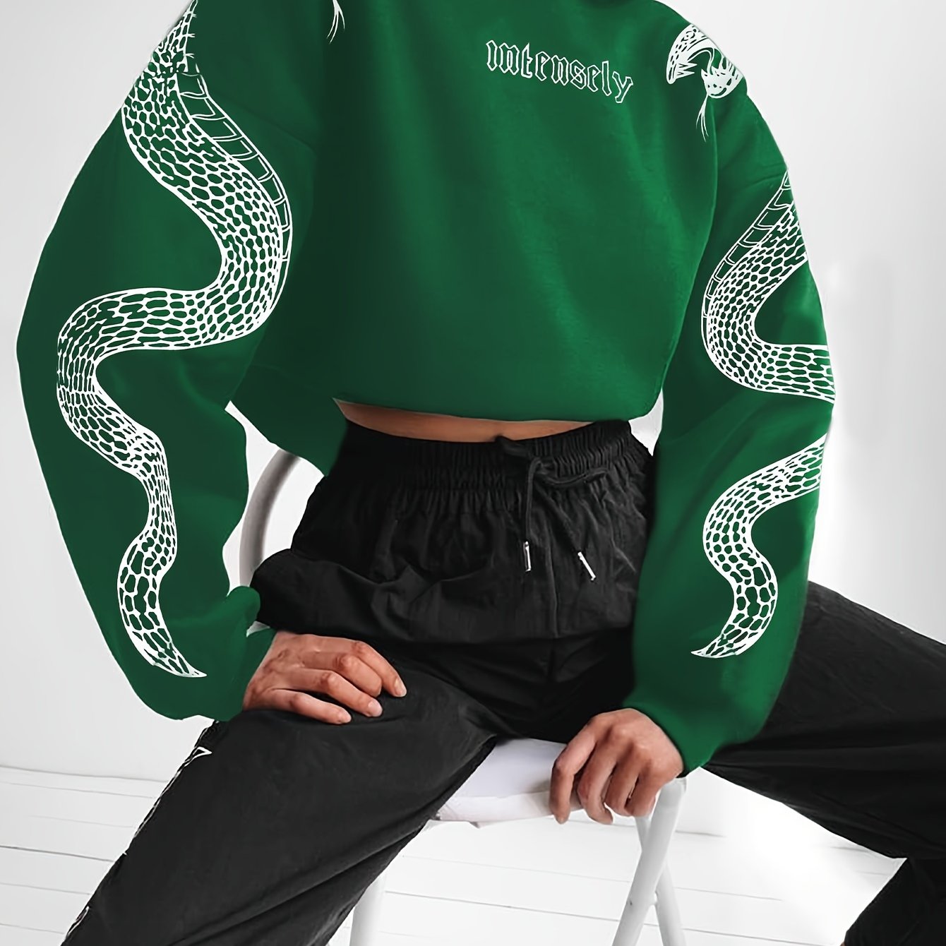 Women’s Red Hoodie – Phoenix & Butterfly Graphic Street Pullover