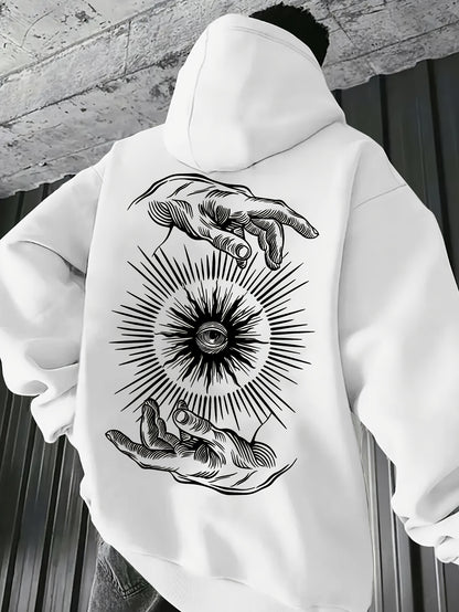 Men’s Lightweight Hoodie – Minimalist Graphic Spring Pullover