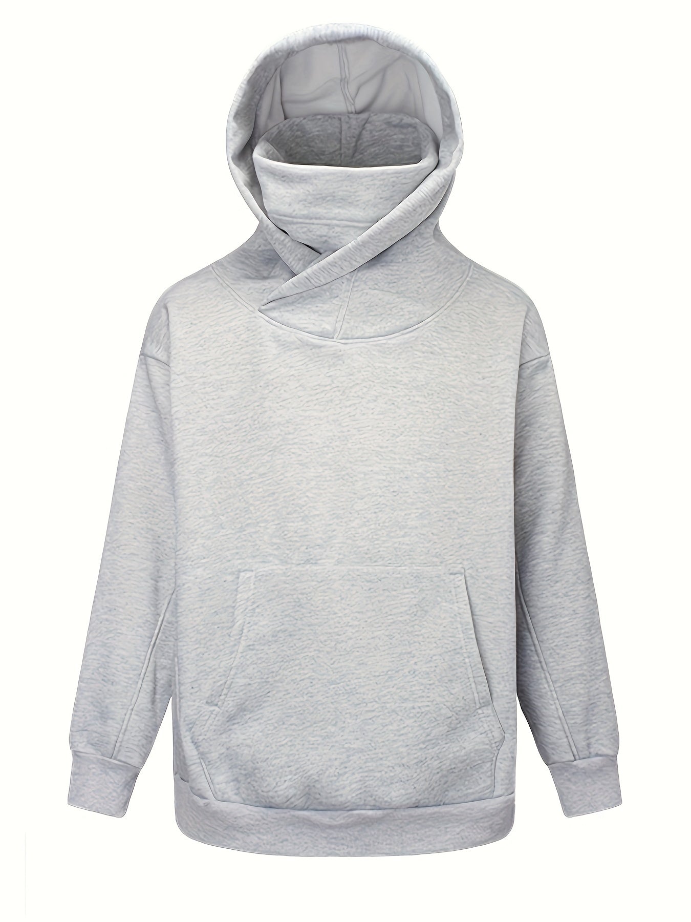 Men’s Oversized Plush Hoodie – High Street Ninja Style Pullover