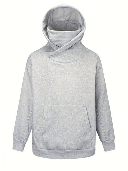 Men’s Oversized Plush Hoodie – High Street Ninja Style Pullover