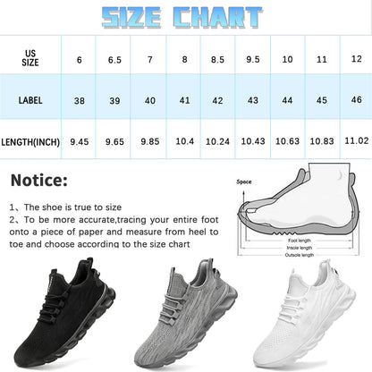 Men'S Shoes Sneakers Casual Shoes Walking Fitness Sports Shoes Outdoor Running Shoes Lightweight