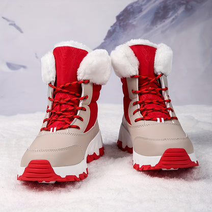 Women’s Warm Anti-Slip Snow Boots – Plush Lined Casual Winter Sports Shoes