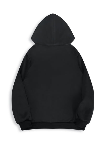 Men’s Skull Print Hooded Jacket – Zip-Up Casual Fall/Winter Hoodie