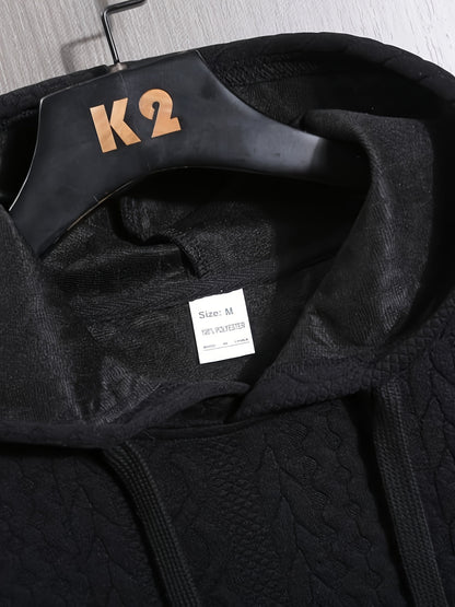 Men’s Sports Hoodie – Solid Color Long Sleeve 280gsm Activewear