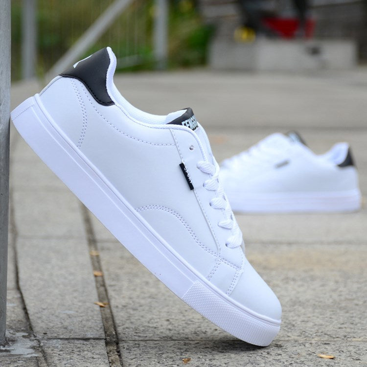 Loom & Soul Men’s Spring Casual Sneakers – Waterproof Lace-Up Flats for Everyday Style and Comfort