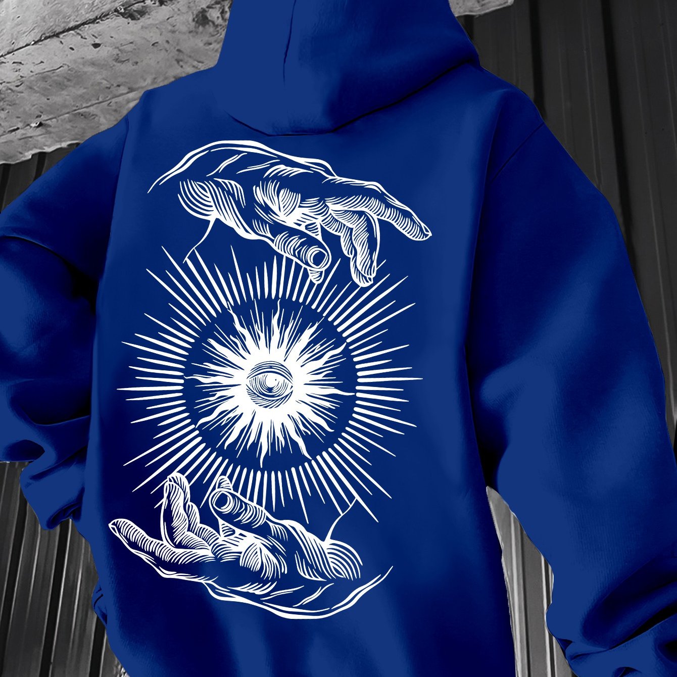 Men’s Lightweight Hoodie – Minimalist Graphic Spring Pullover