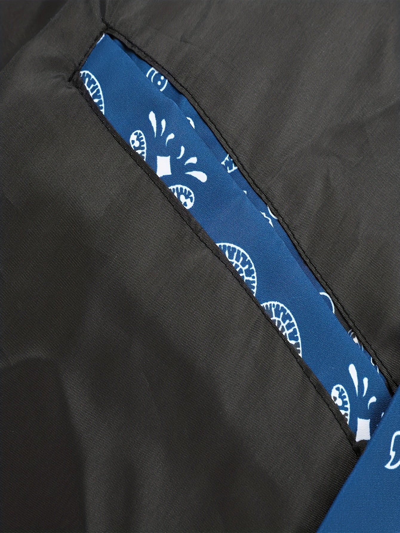 Men’s Paisley Bomber Jacket – Vintage Stand Collar Casual Outerwear