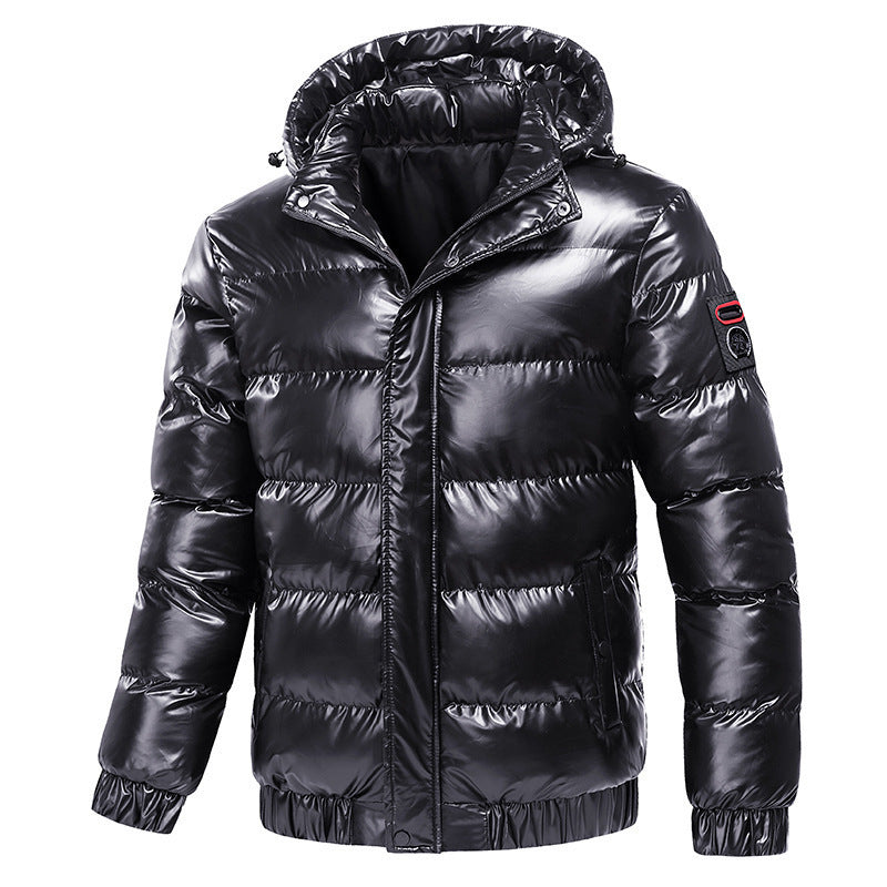 Men’s Motorcycle Winter Jacket – Warm Zipper Cotton Fashion Coat