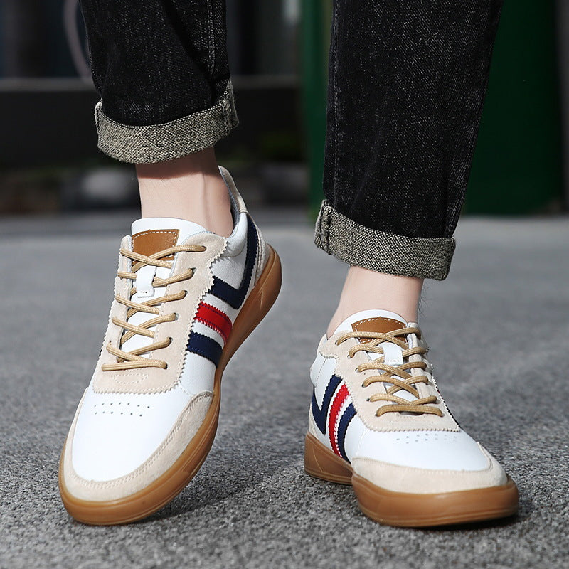 Men’s Height-Boost Sneakers – Premium Leather Streetwear Shoes
