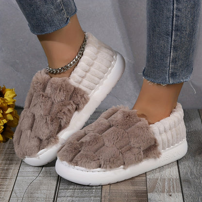 Pantuflas de Lujo Forradas para Mujer – Comodidad sin Cierres para Interiores y Exteriores