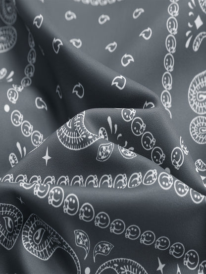 Men’s Paisley Bomber Jacket – Vintage Stand Collar Casual Outerwear