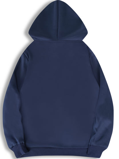 Men’s Skull Print Hooded Jacket – Zip-Up Casual Fall/Winter Hoodie