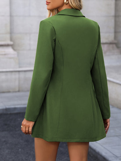 Women’s Minimalist Lapel Jacket – Elegant All-Season Casual Outerwear