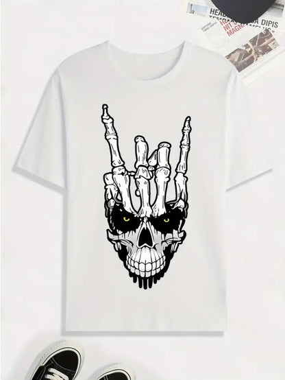 T-shirt rétro en coton pour homme – Tee-shirt décontracté à manches courtes