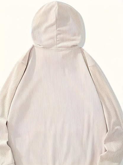 Sweat à capuche unisexe en jacquard à col rond – Coupe décontractée qualité export