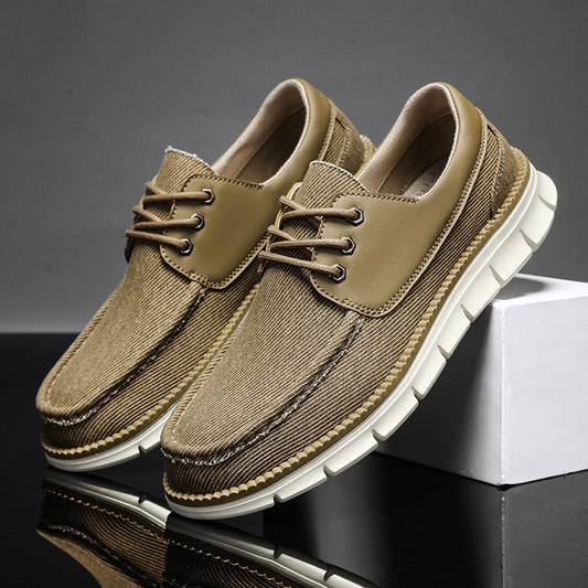 Men’s Casual Lace-Up Sneakers – Breathable Everyday Street Fit