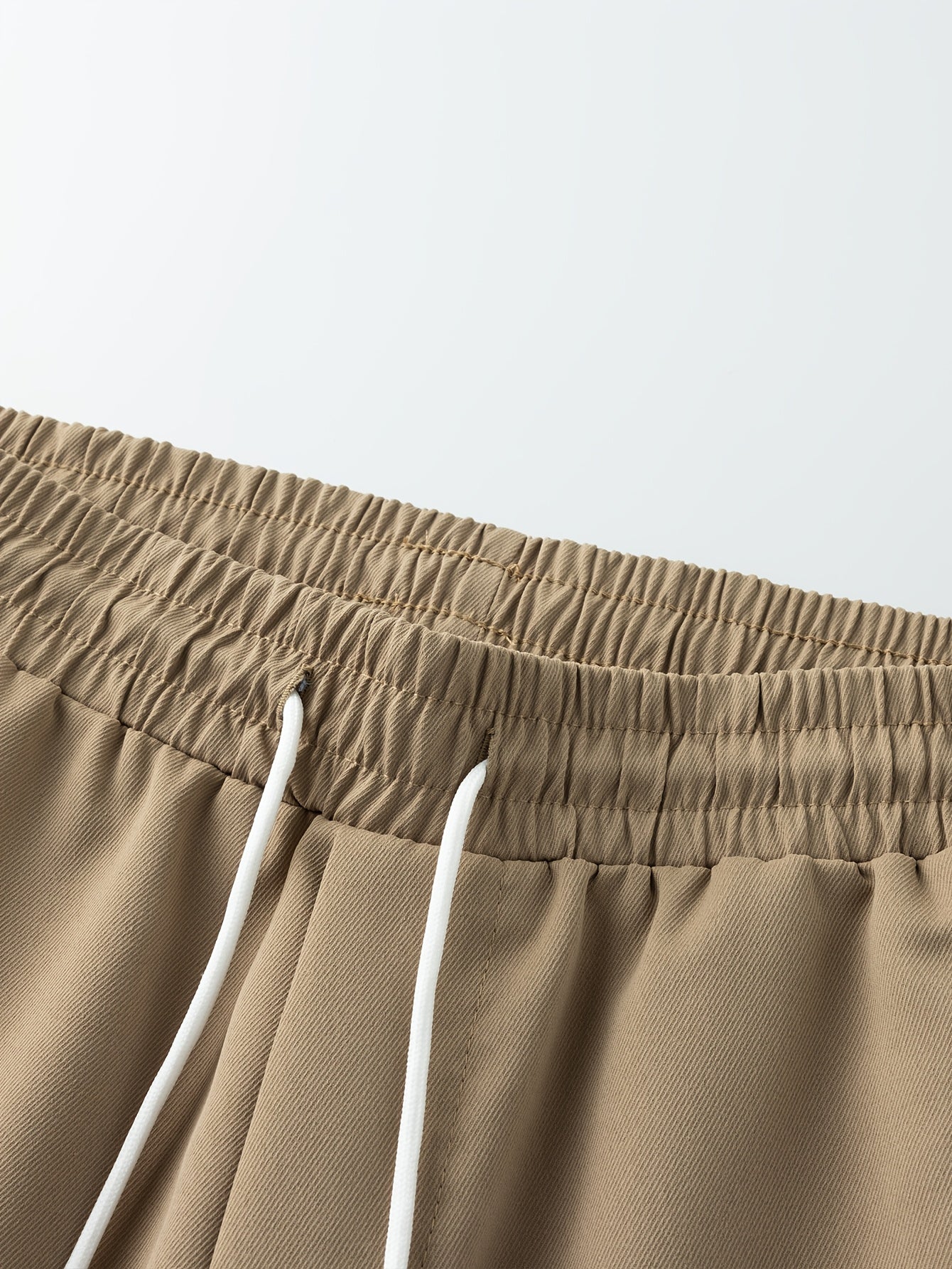 Men’s Olive Cargo Pants – Multi-Pocket Drawstring Utility Trousers