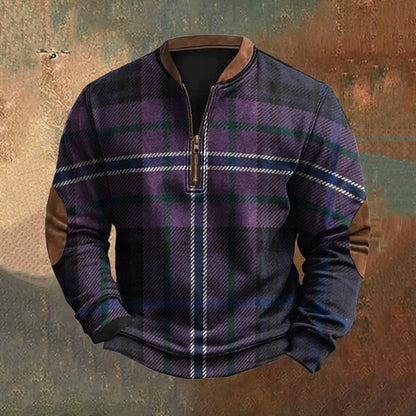 Men’s 3D Digital Print Zip-Up Sweatshirt – Spring & Autumn Style