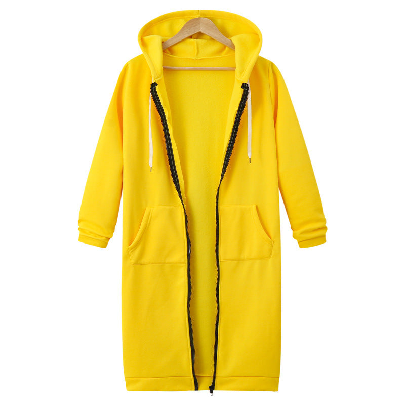 Loom & Soul Women’s Hooded Fleece Jacket – Long Zipper Coat with Soft Lining, Casual Warm Outerwear