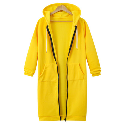 Loom & Soul Women’s Hooded Fleece Jacket – Long Zipper Coat with Soft Lining, Casual Warm Outerwear