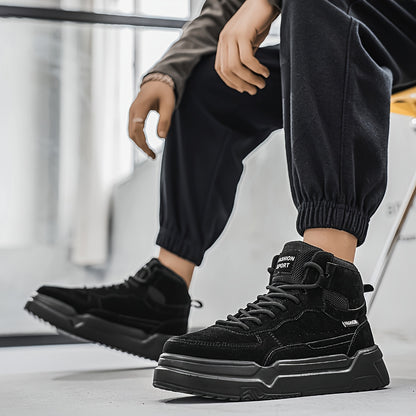 Baskets montantes homme – Chaussures de sport urbaines à lacets