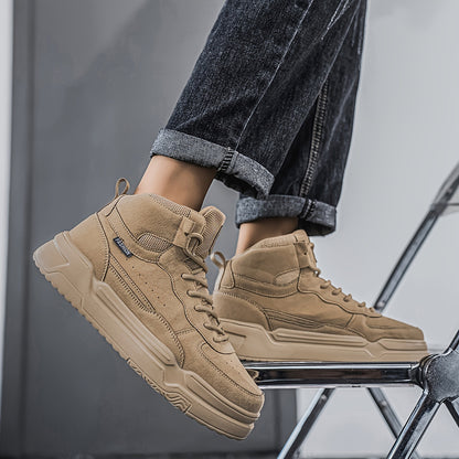 Baskets montantes homme – Chaussures de sport urbaines à lacets