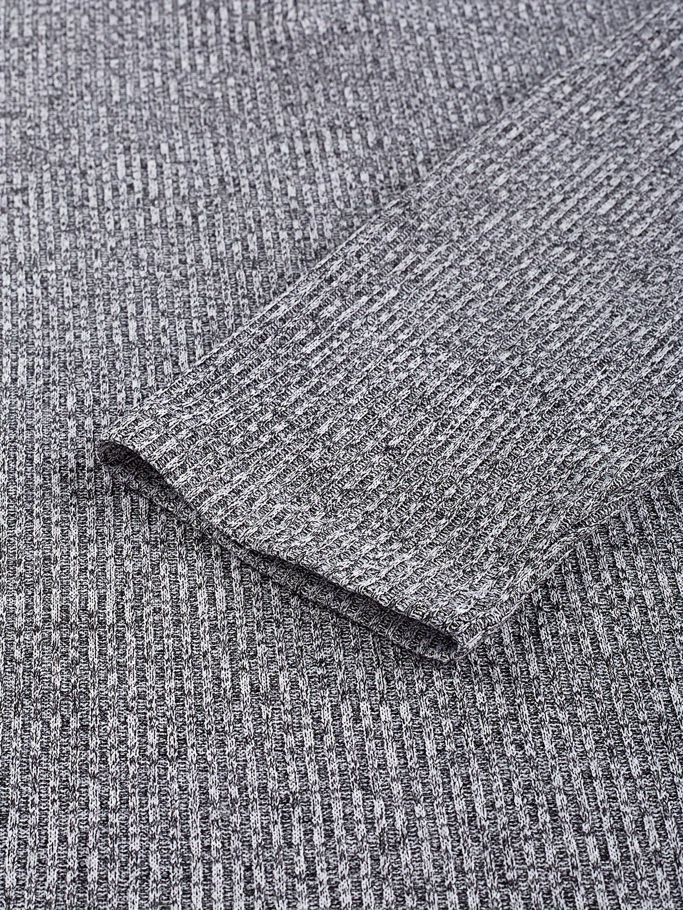 Men’s Ribbed Henley Shirt – Long Sleeve Soft Knit Fall Top