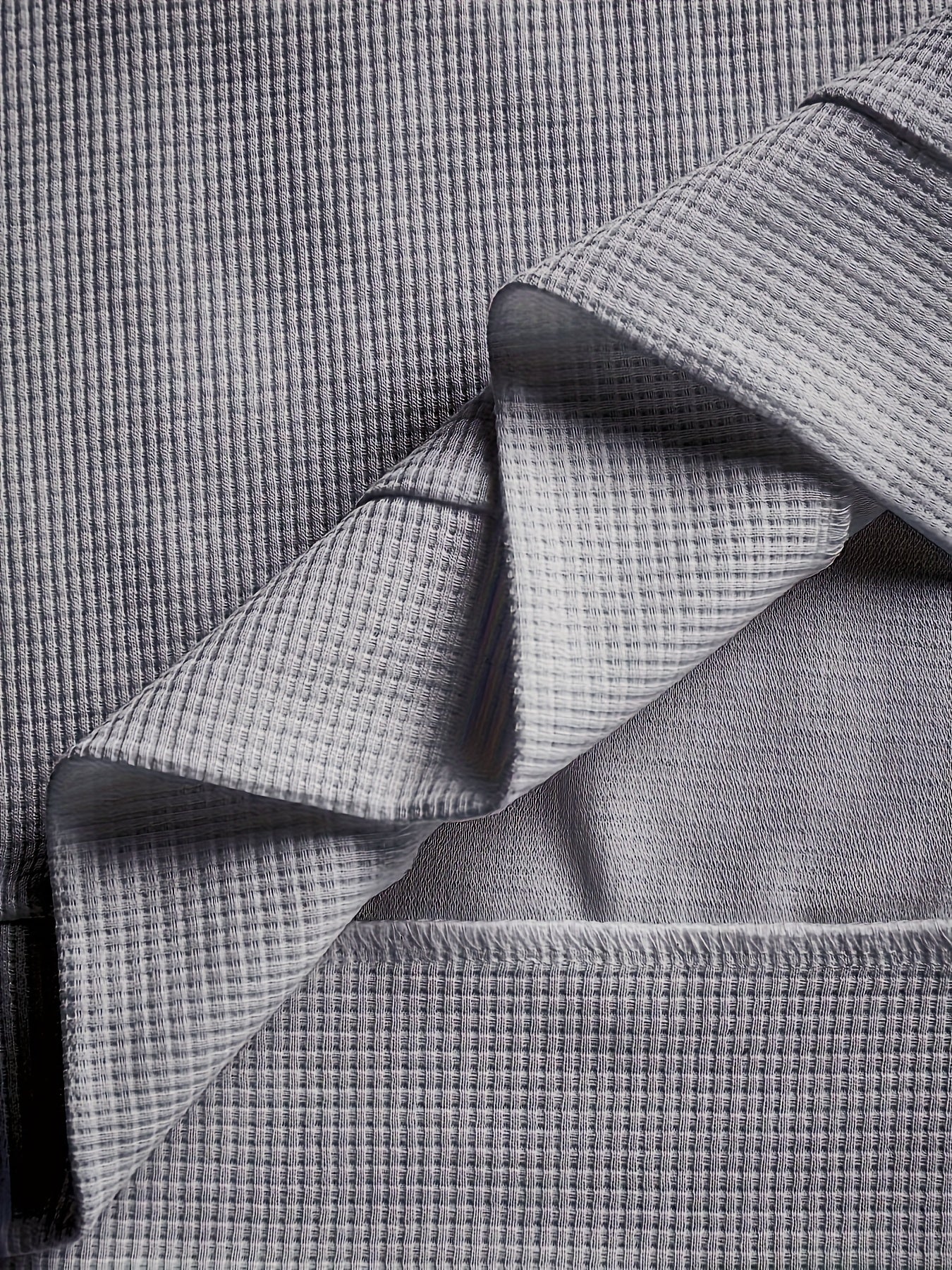 Men’s Waffle Knit Sweatshirt – Color Block Crewneck Casual Pullover