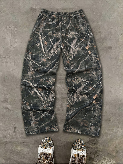Men’s Camouflage Sports Pants – Loose-Fit Outdoor Straight-Leg Trousers