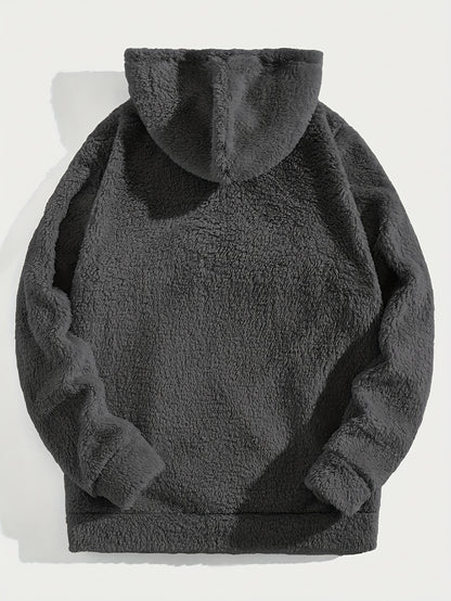 Men’s Plush Fleece Hoodie – Half-Zip “Brooklyn” Winter Pullover