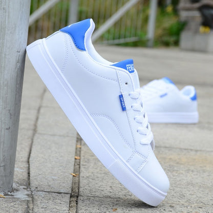 Loom & Soul Men’s Spring Casual Sneakers – Waterproof Lace-Up Flats for Everyday Style and Comfort