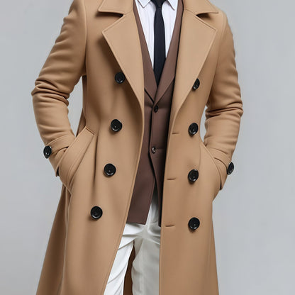Veste mi-longue 3-en-1 pour homme – Manteau croisé
