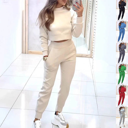 Women’s Sport Luxe Set – Zip Pullover & Slim Fit Trousers