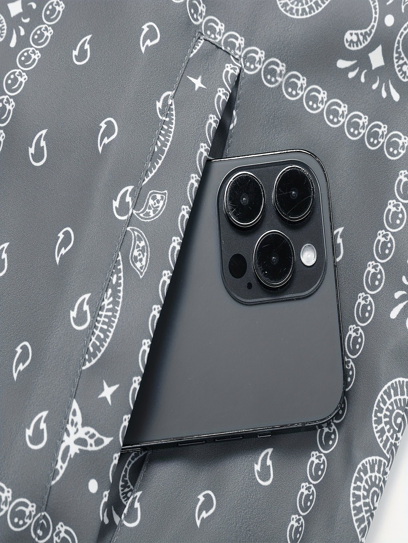 Men’s Paisley Bomber Jacket – Vintage Stand Collar Casual Outerwear