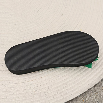 Sandales fleuries à coupe large pour femmes – Tongs plates et décontractées