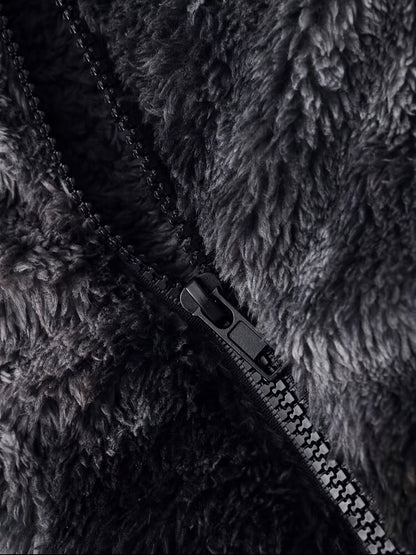 Loom & Soul Men’s Tie-Dye Fleece Jacket – Soft Plush Warm Hooded Outerwear