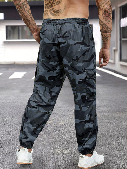 Men’s Camouflage Cargo Pants – Tactical Camo Jogger Hiking Trousers