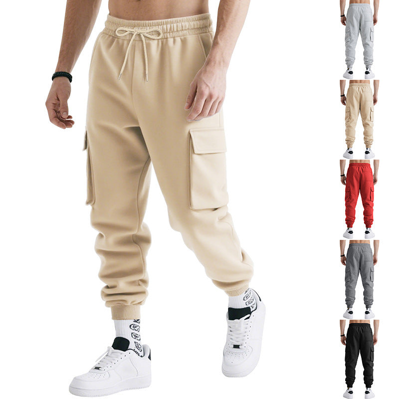 Pantalon de travail multipoches pour homme – Coupe décontractée