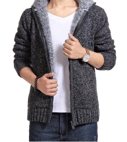 Loom & Soul™ Men’s Wool Blend Warm Jacket – Soft Acrylic-Wool Winter Coat for Everyday Comfort and Style