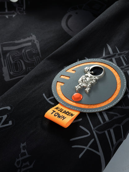 Loom & Soul Men’s Cartoon Print Zip Hoodie – Youth Streetwear Jacket